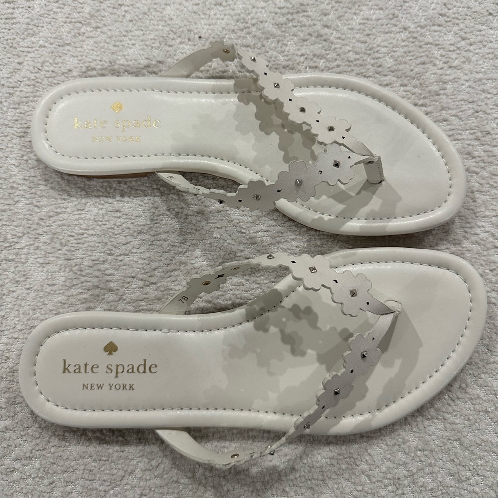 Kate Spade Daisy Sandal White Women Size 7 NEW WITH TAGS